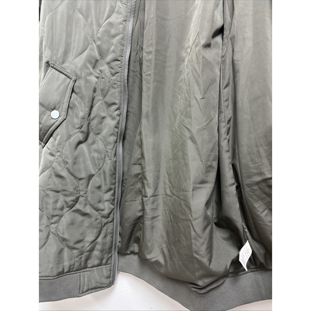 MYSTREE Quilted Midi Jacket-Olive 60268 Women's Size Medium NWT - Picture 5 of 7